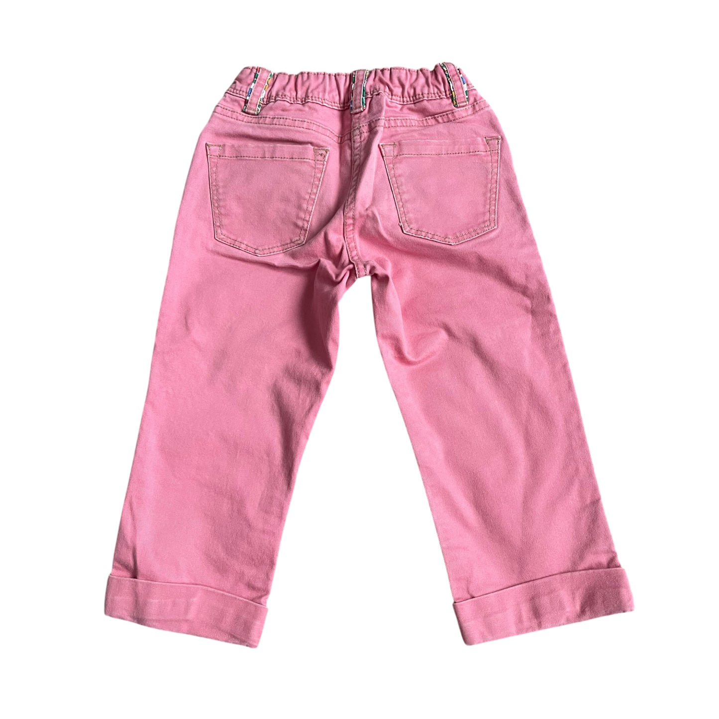 Girls mini boden pink Pants size 7