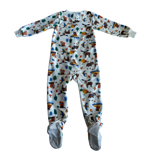 Boys kids white with multicolor Baby bodysuit size 3