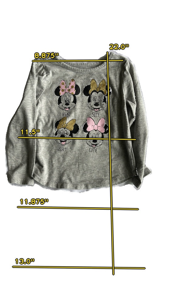 Girls Disney gray T-shirt size 3