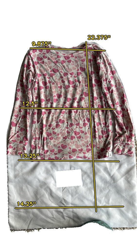 Girls sweet bamboo pink Pajama size 5