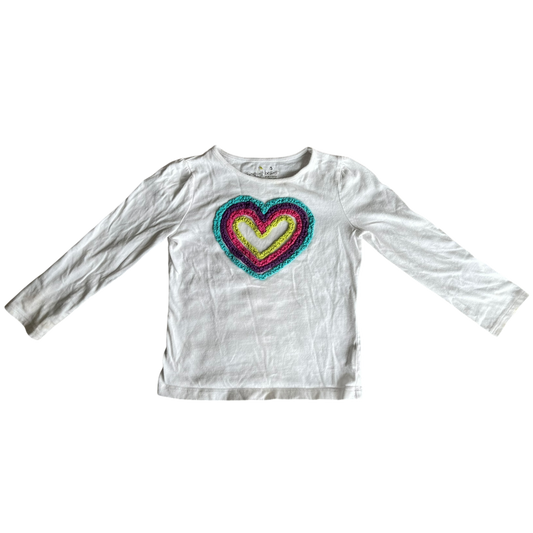 girls jumping beans white T-shirt size 5