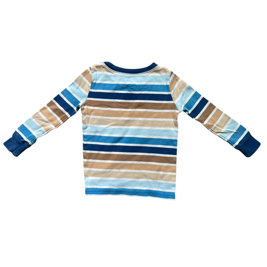 Boys old navy blue cream and white T-shirt size 3