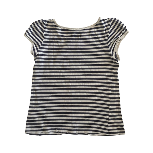 Girl H&M white and black T-shirt size 4 year