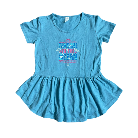Girls pimatee blue T-shirt size 8