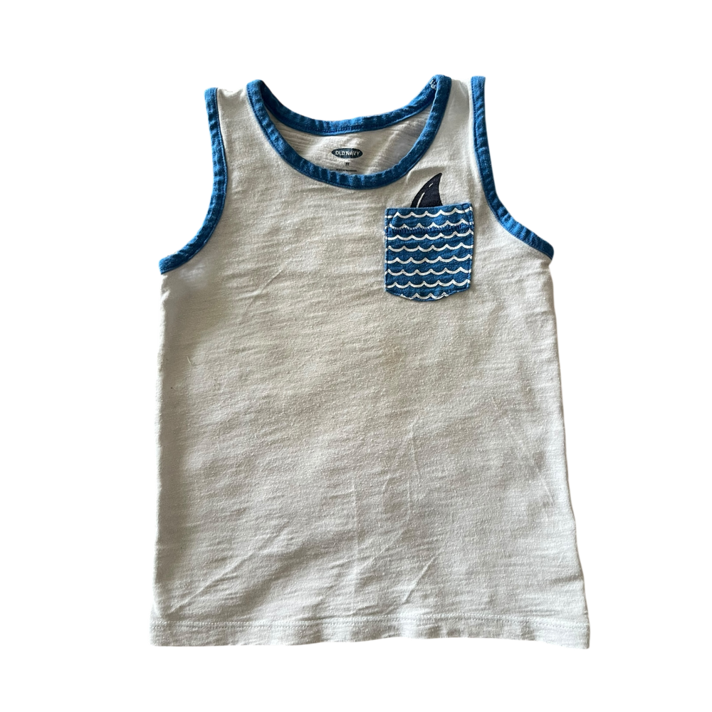 Boys Blue Sleeveless Old Navy Shirt