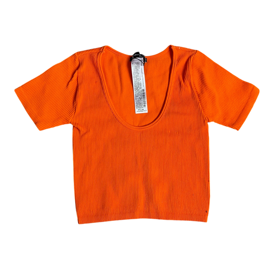 Girls zara orange T-shirt size 2