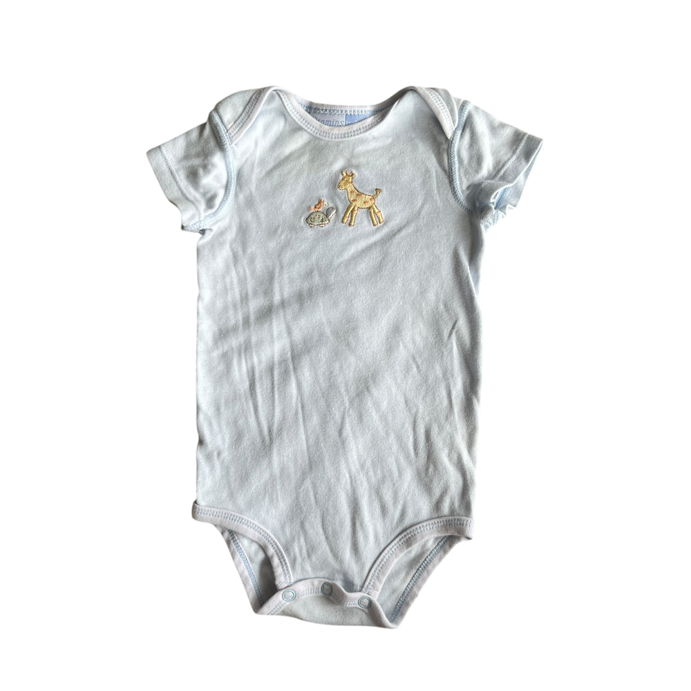 Girls vitamins baby Blue Onesie size 3 mth