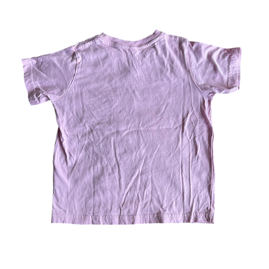 Girls rabbit skin pink T-shirt size 4