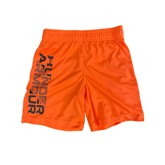Boys under armour orange Short size 4
