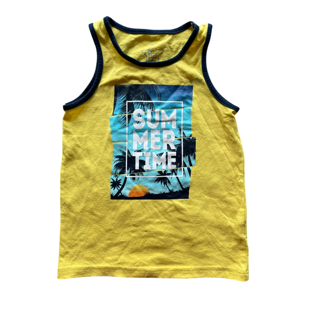 Boys Garanimal Yellow Tank Top Tee