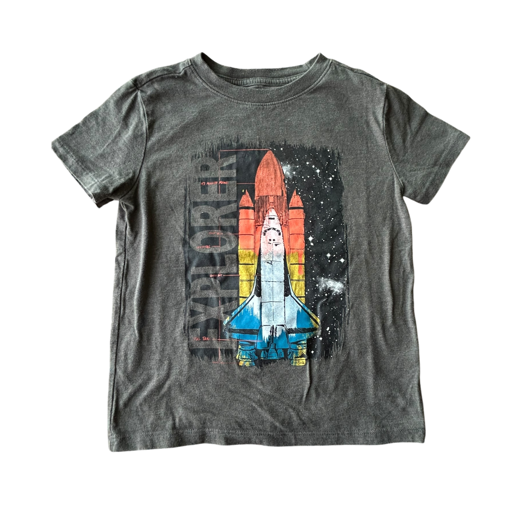 Boys cat & jack gray T-shirt size 4