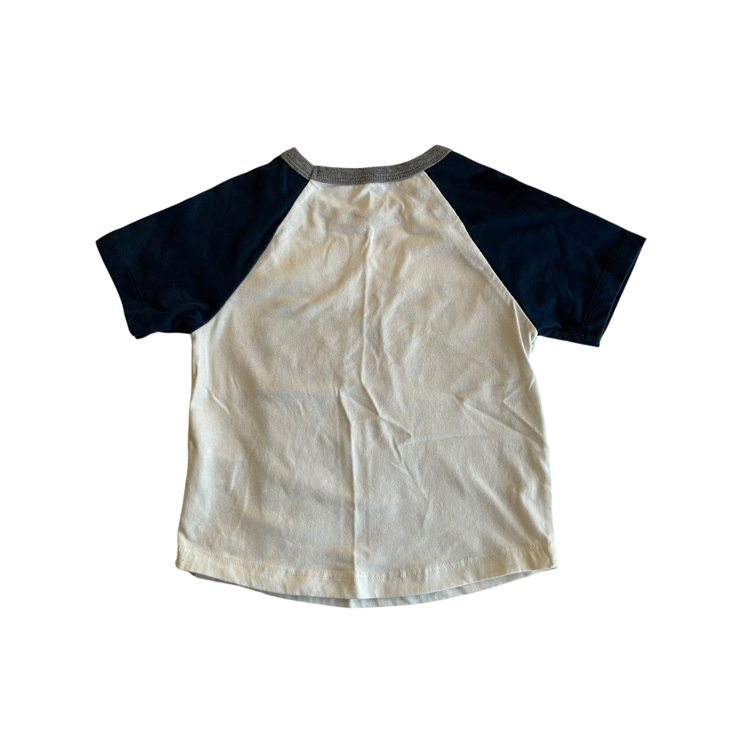 Boys niokelodeon white and navy T-shirt size 3