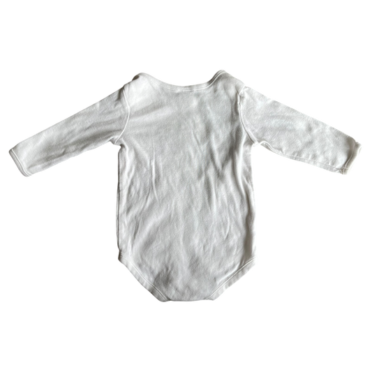 Gymboree Girl’s white onesie for 6 months