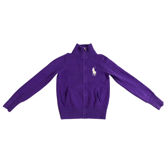 Girls polo Ralph Lauren purple Sweatshirt size 8