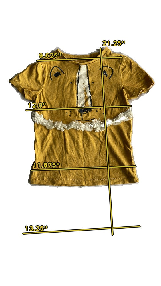 Girls M&S yellow T-shirt size 3
