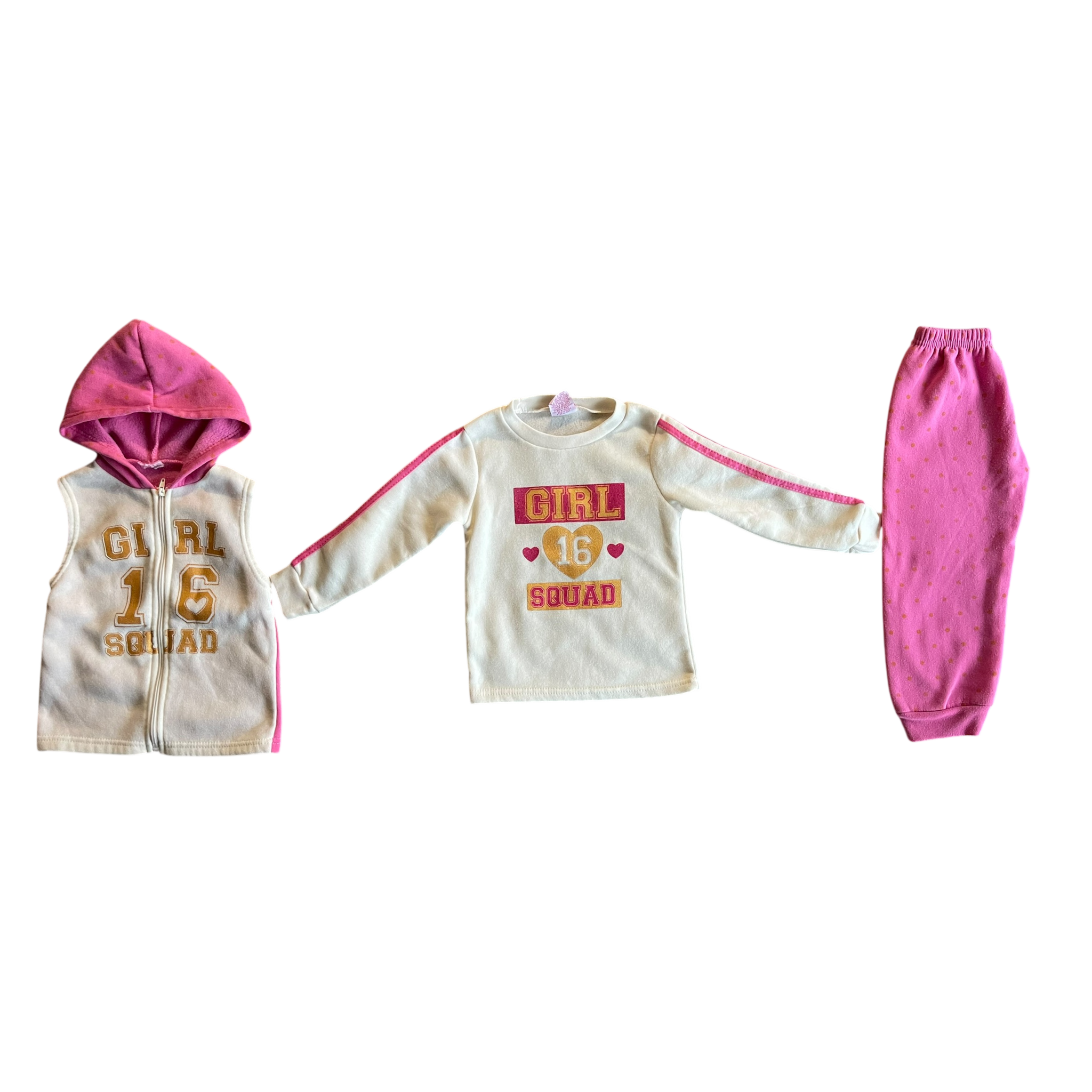 Girls Reallove pink Pajama set size 4