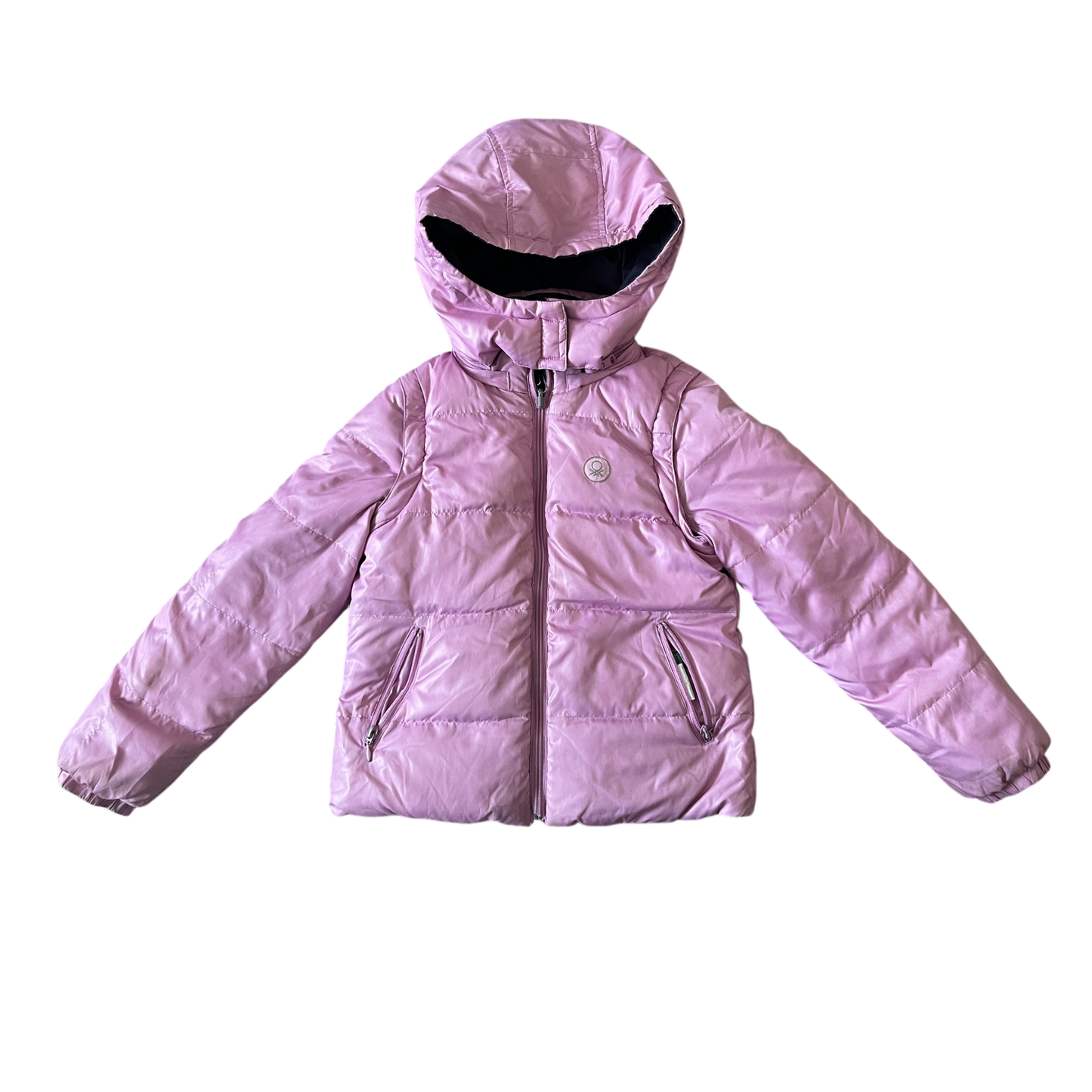 Girls pink Coat size 7 from United Colors of Benetton