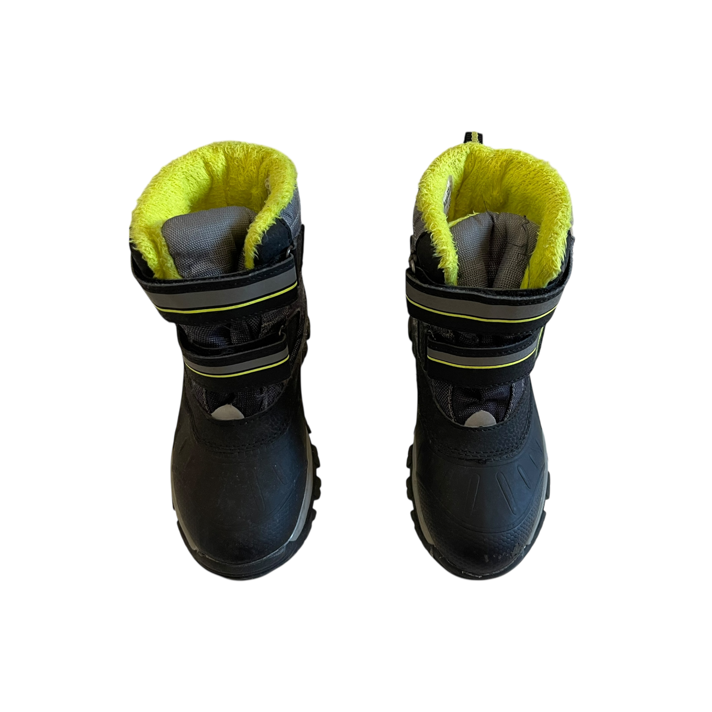 Boys  black and light green Lupilu Boots size 12.5