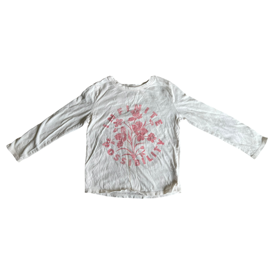girls old navy white T-shirt size 5
