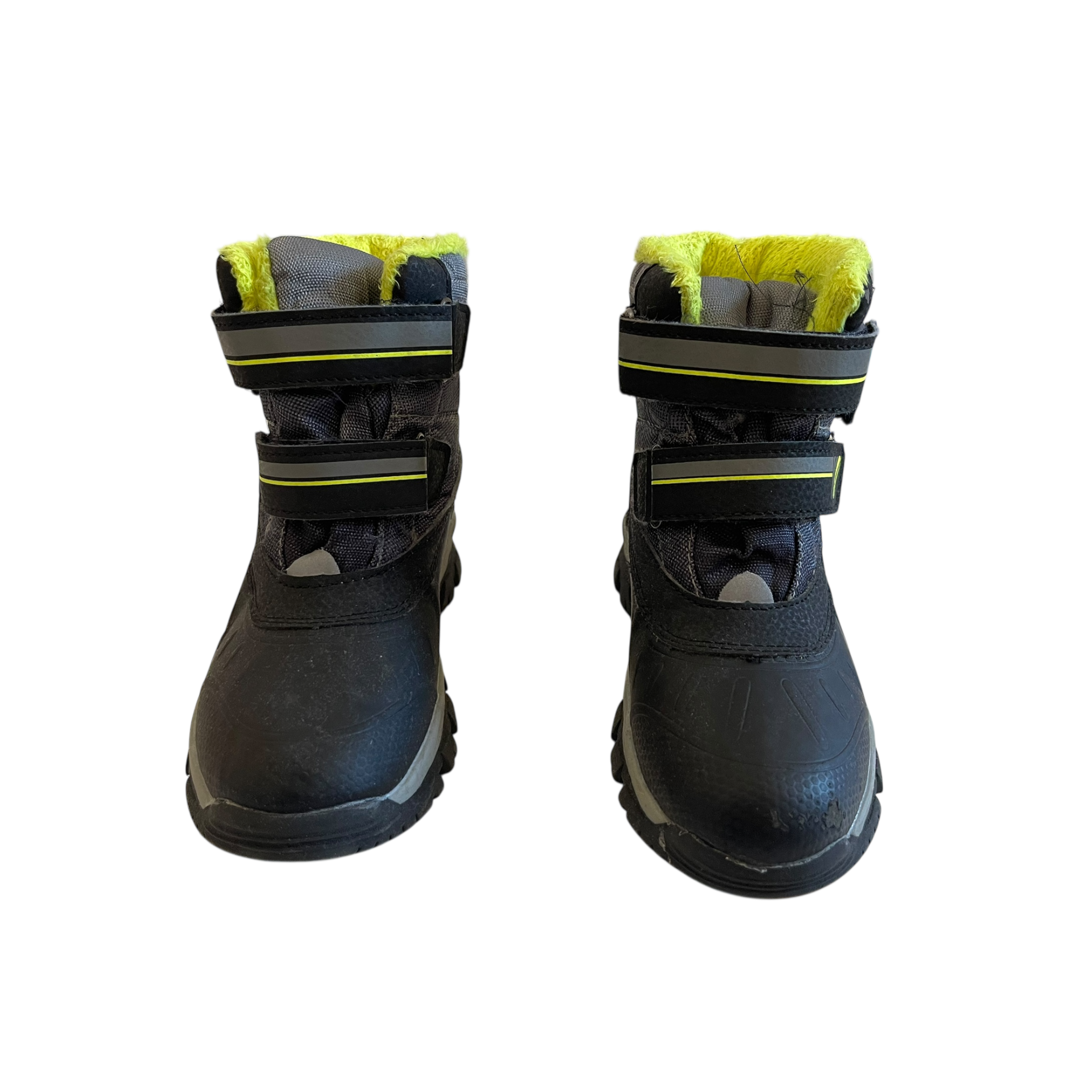Boys  black and light green Lupilu Boots size 12.5