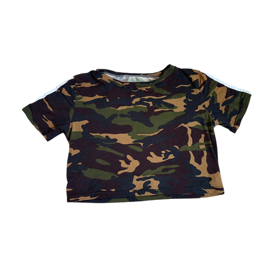 Boys JNK Green brown black T-shirt size 8