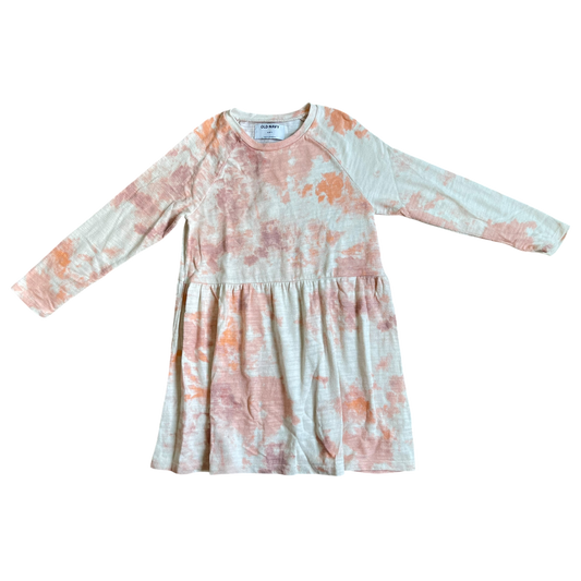 Girls old navy pink & white Dress size 6