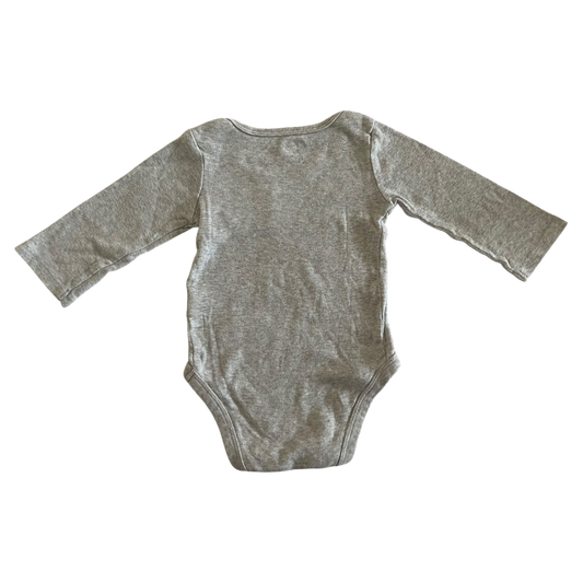 Boys cloud island gray Baby bodysuit size 6 mth
