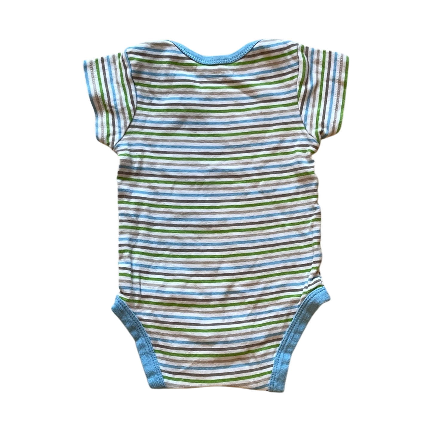 Gerber Bodysuit Light Blue with Green and Brown and White