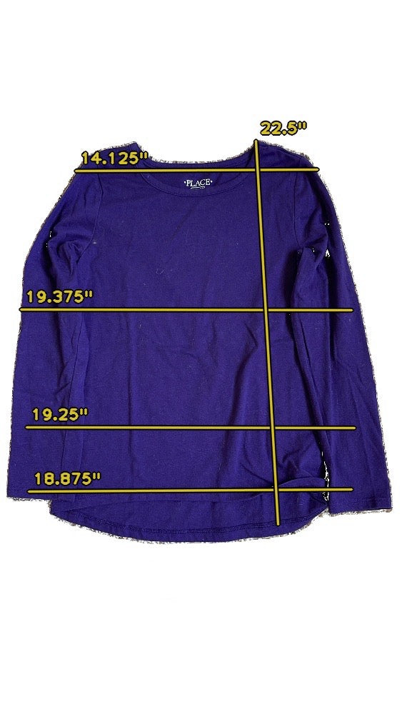 Girls place dark purple T-shirt size 7
