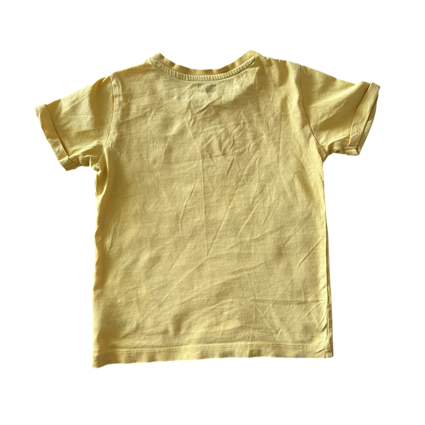Elephant Yellow Short Sleeve Tee Shirt