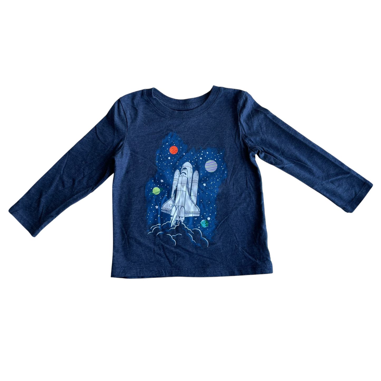 Boys cat & jack navy T-shirt size 3
