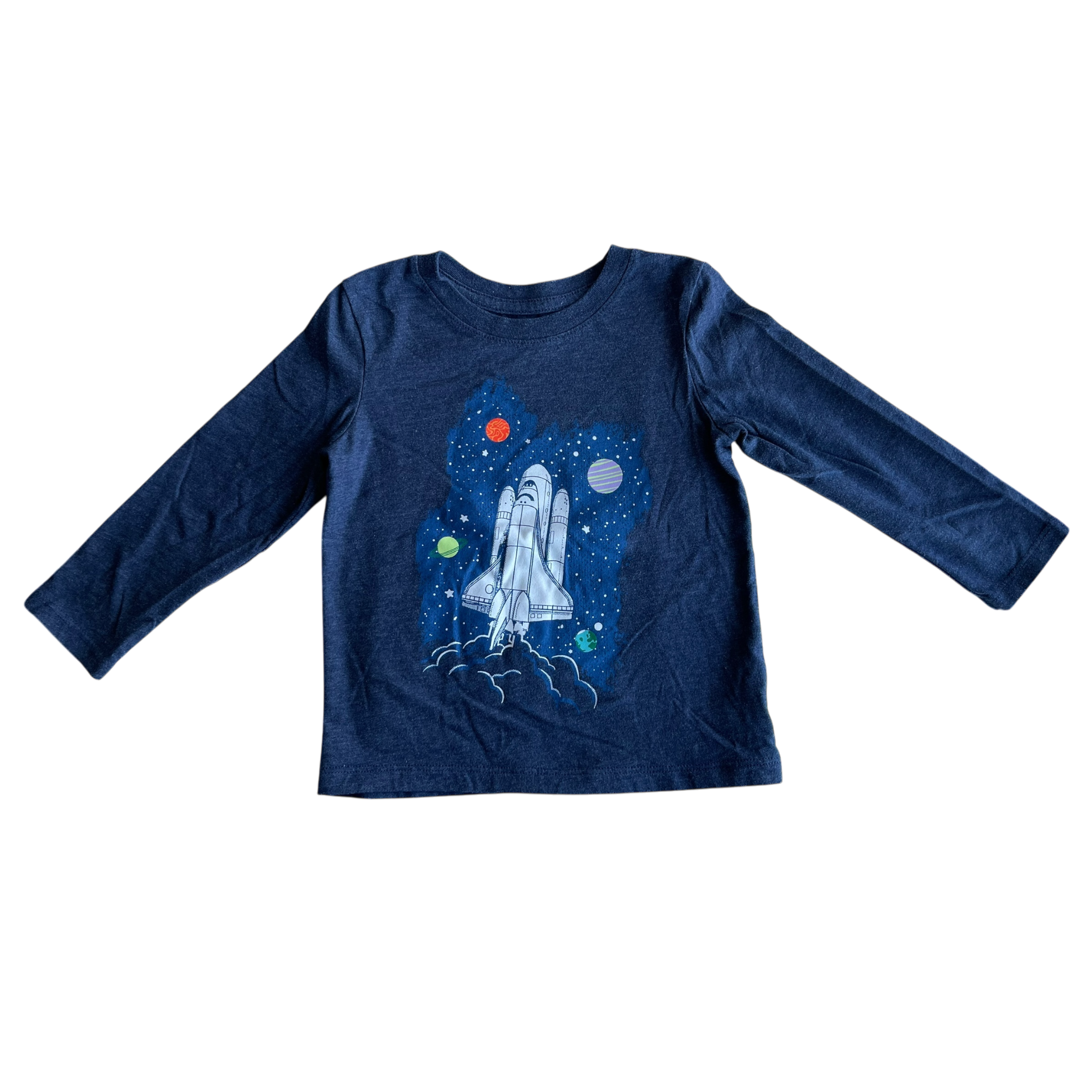 Boys cat & jack navy T-shirt size 3