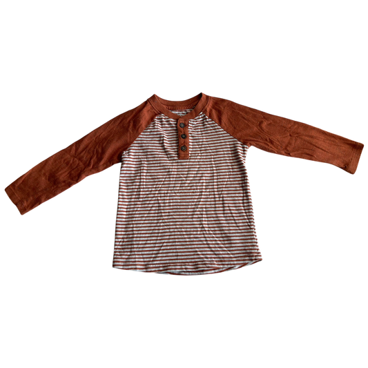 Boys cat & jack brown and gray T-shirt size 3