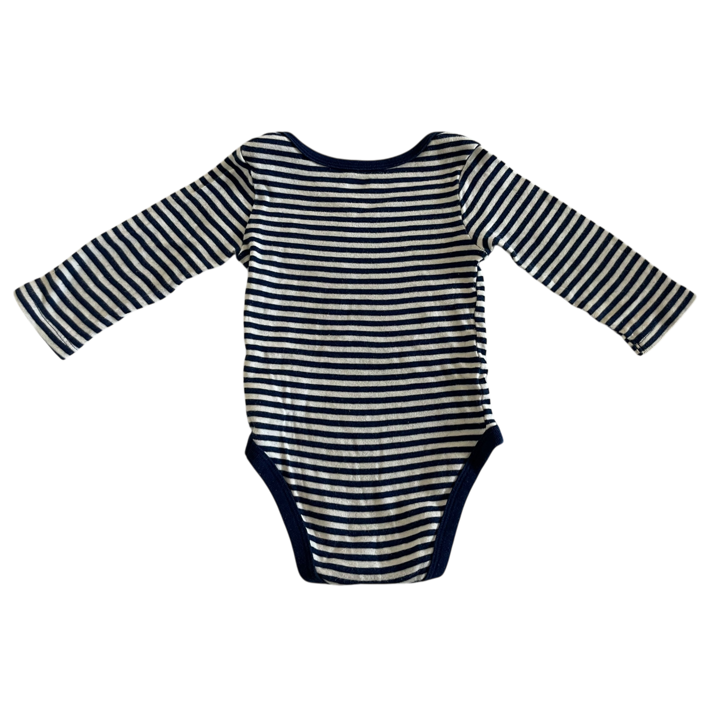 Boys cloud island navy and white Baby bodysuit size 6 mth