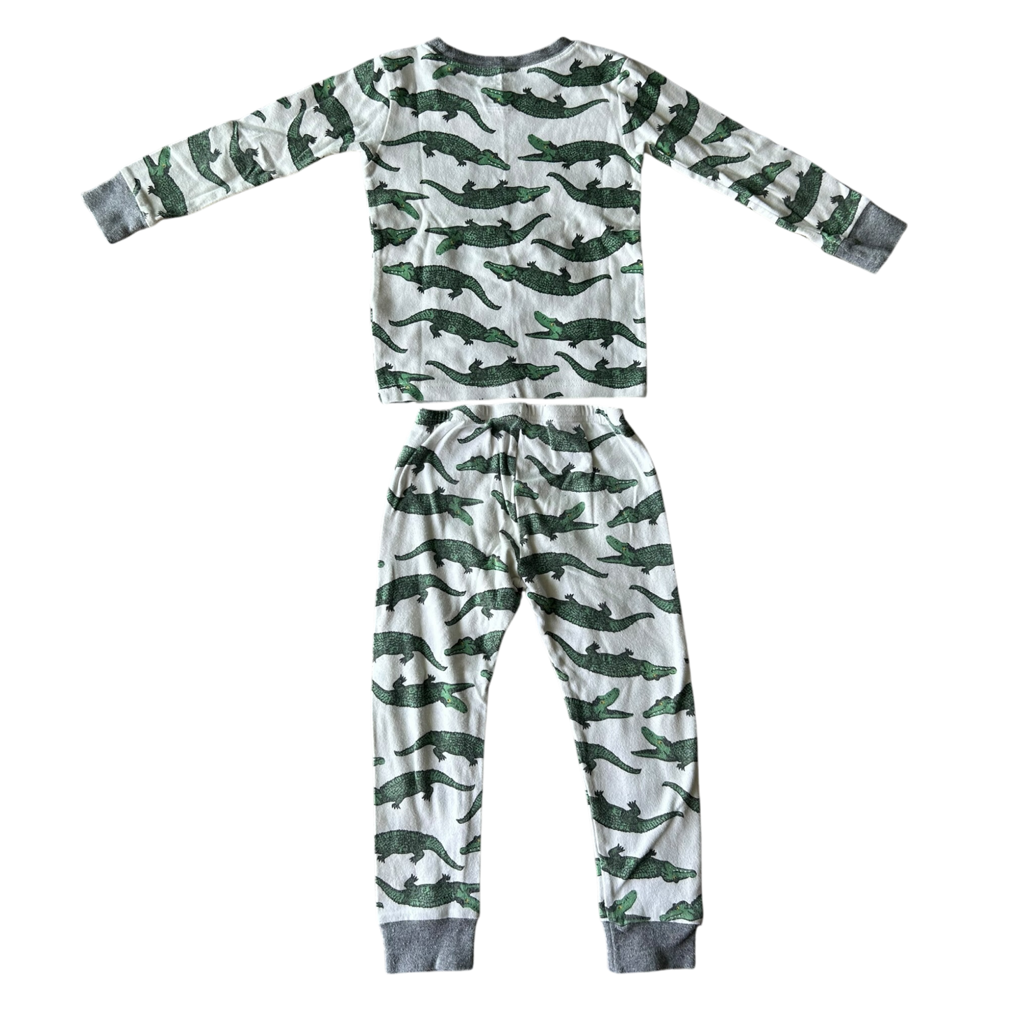 Boys carter’s white gray green Pajama size 4