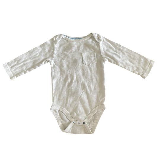 Unisex cloud island white Onesie size 6 mth