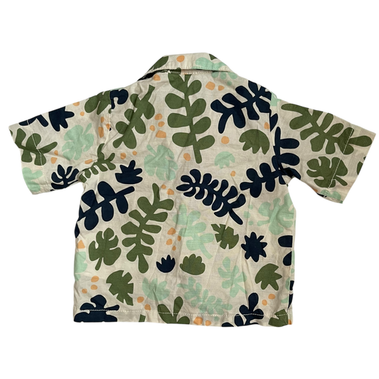 Boys H&M white green navy and orange T-shirt size 9 mth