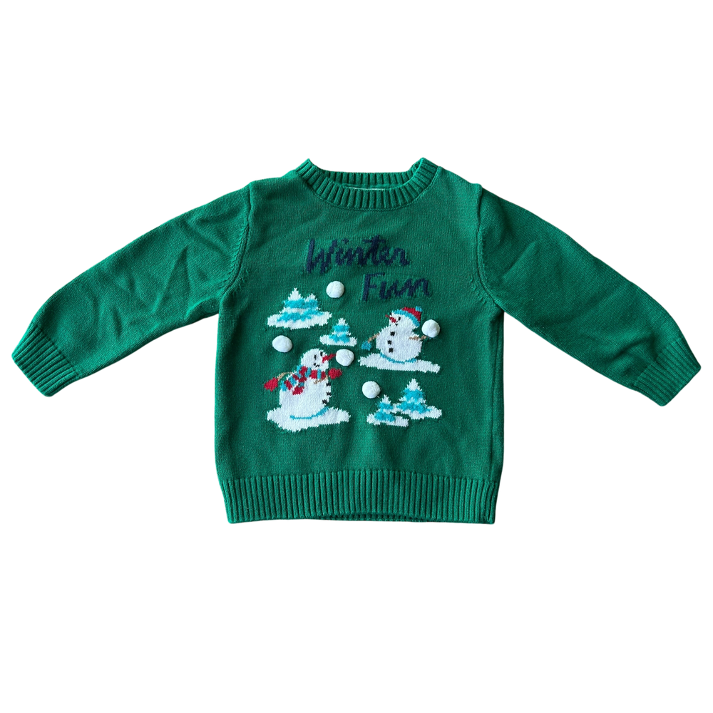 Boys H&M green Sweatshirt size 3