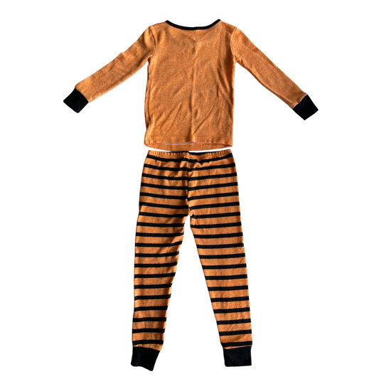 Boys kids trick or treat sleep orange and black Pajama size 3
