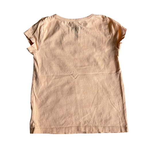 Girls bluey light orange T-shirt size 4