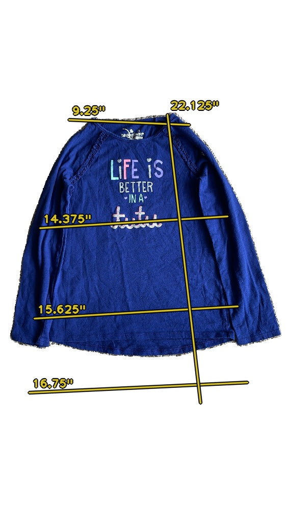 girls jumping beans blue T-shirt size 8