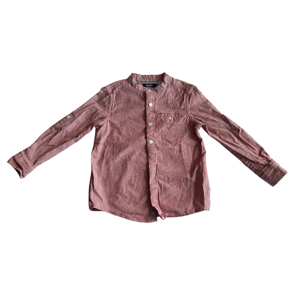 Button Up Okaïdi Boys Red and White