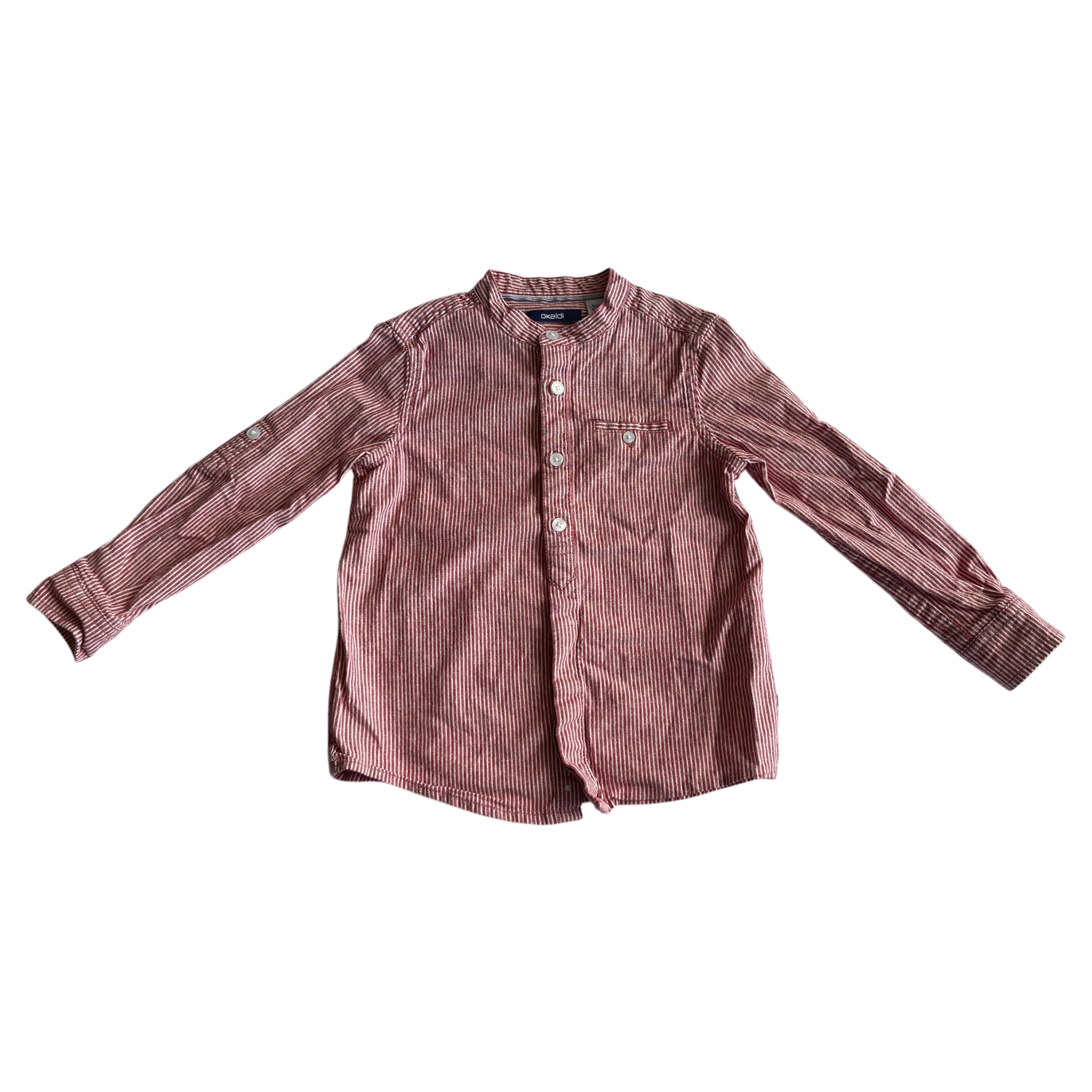 Button Up Okaïdi Boys Red and White