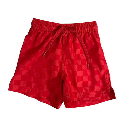 Boys athletic red Short size 4