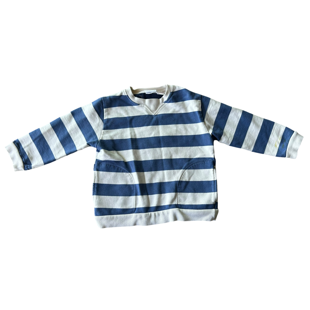 Boys zara blue and white Sweatshirt size 3