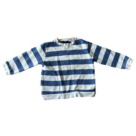 Boys zara blue and white Sweatshirt size 3
