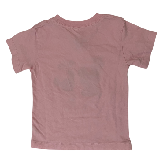 Girl Bella+Canvas kids pink T-shirt size 2