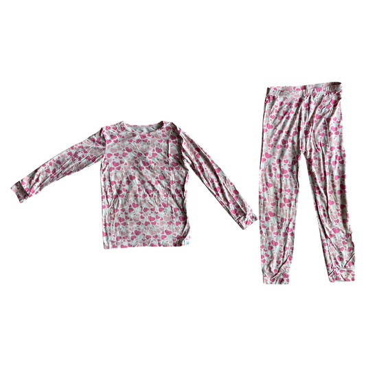 Girls sweet bamboo pink Pajama size 5