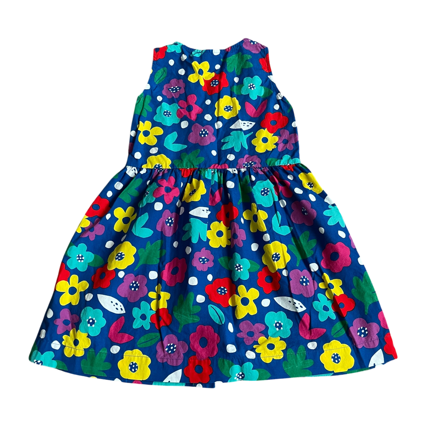 Hanna Andersson Girls Blue, Pink, Yellow, Green, Turquoise, Purple Dress