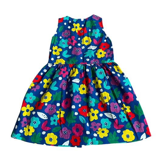 Hanna Andersson Girls Blue, Pink, Yellow, Green, Turquoise, Purple Dress